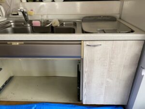 京都キッチン取付け隊　トップオープン食洗機の工事　施工前